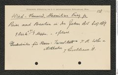 k.k. naturhistorisches Hofmuseum, Intendanzakten 1885-1896 (Hauer), Aktenzahl Z.125/1893, Seite 1
